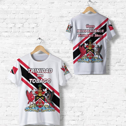 Happy Trinidad and Tobago T Shirt independence Day White LT8