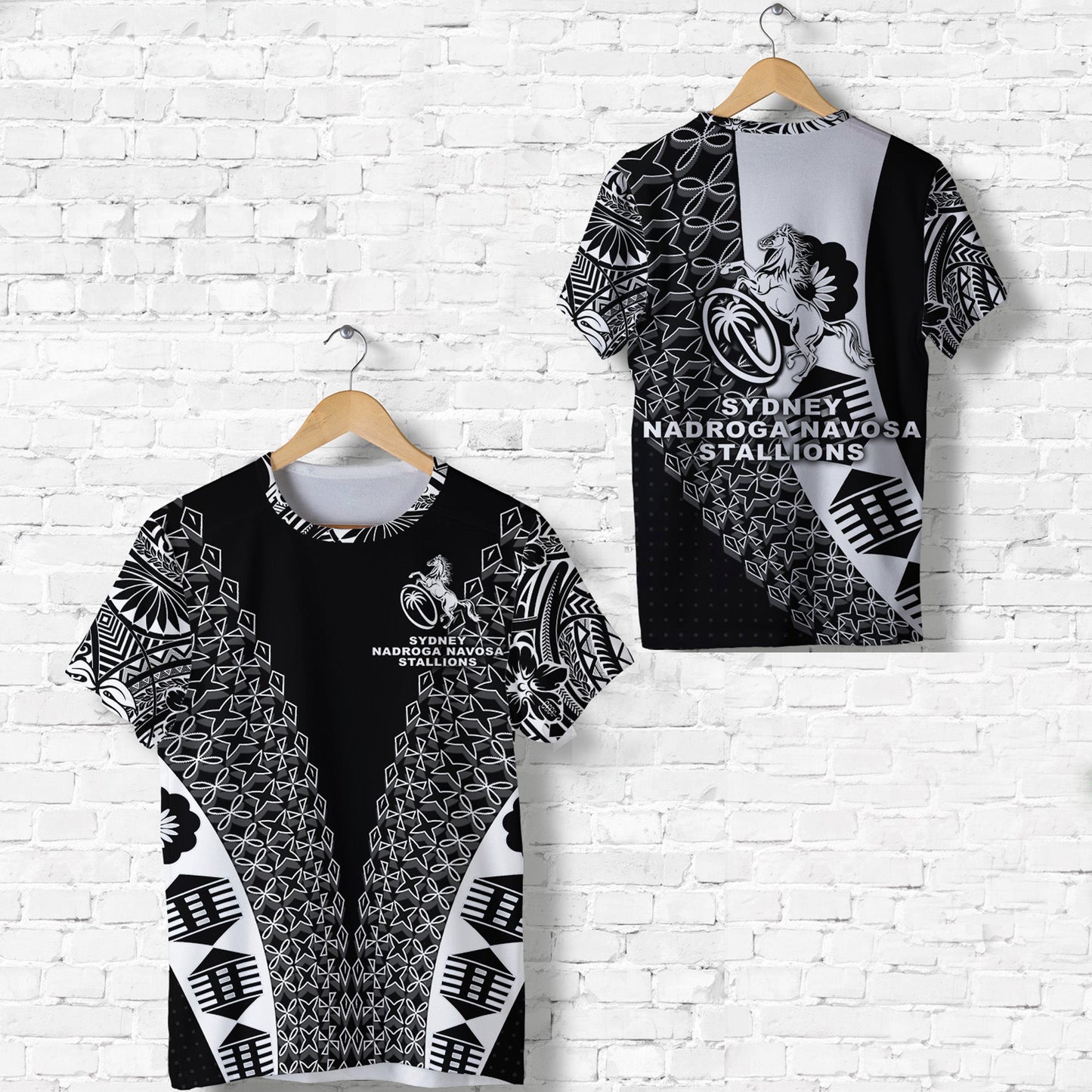 Fiji Rugby T Shirt Sydney Nadroga Navosa Stallions Tapa Vibes NO.1