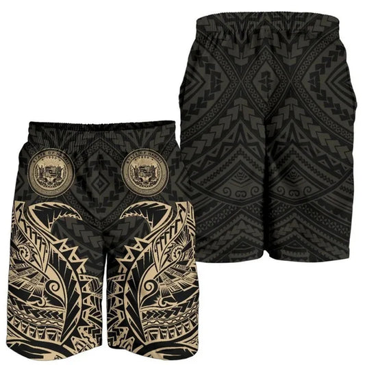 Polynesian Tribal Pattern Island Hawaii Shorts Men's Beach Shorts Vacation For Him