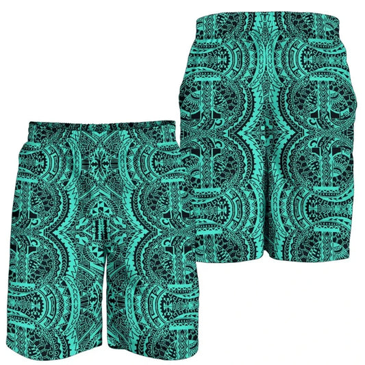 Polynesian Tribal Pattern Island Tropical Hawaii Shorts Men's Beach Shorts Vacation For Him