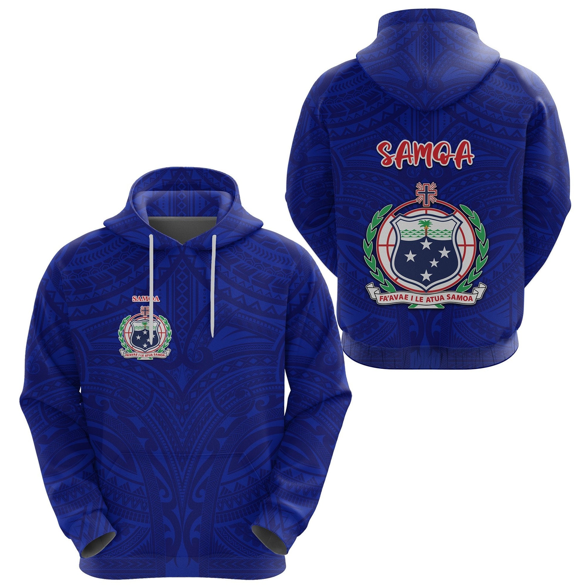 Manu Samoa Rugby Hoodie Free Style