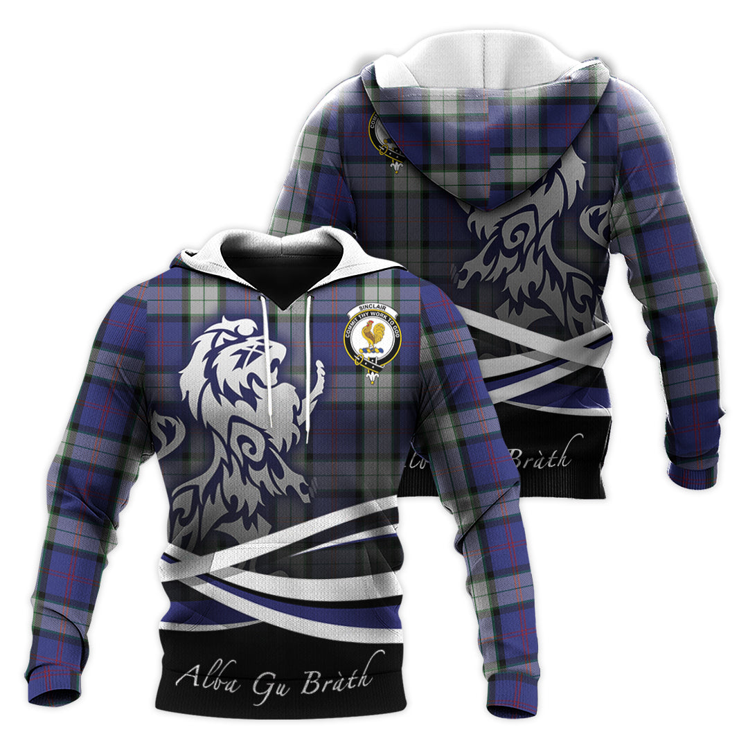 Printivon Sinclair Dress Tartan Scottish Lion Hoodie