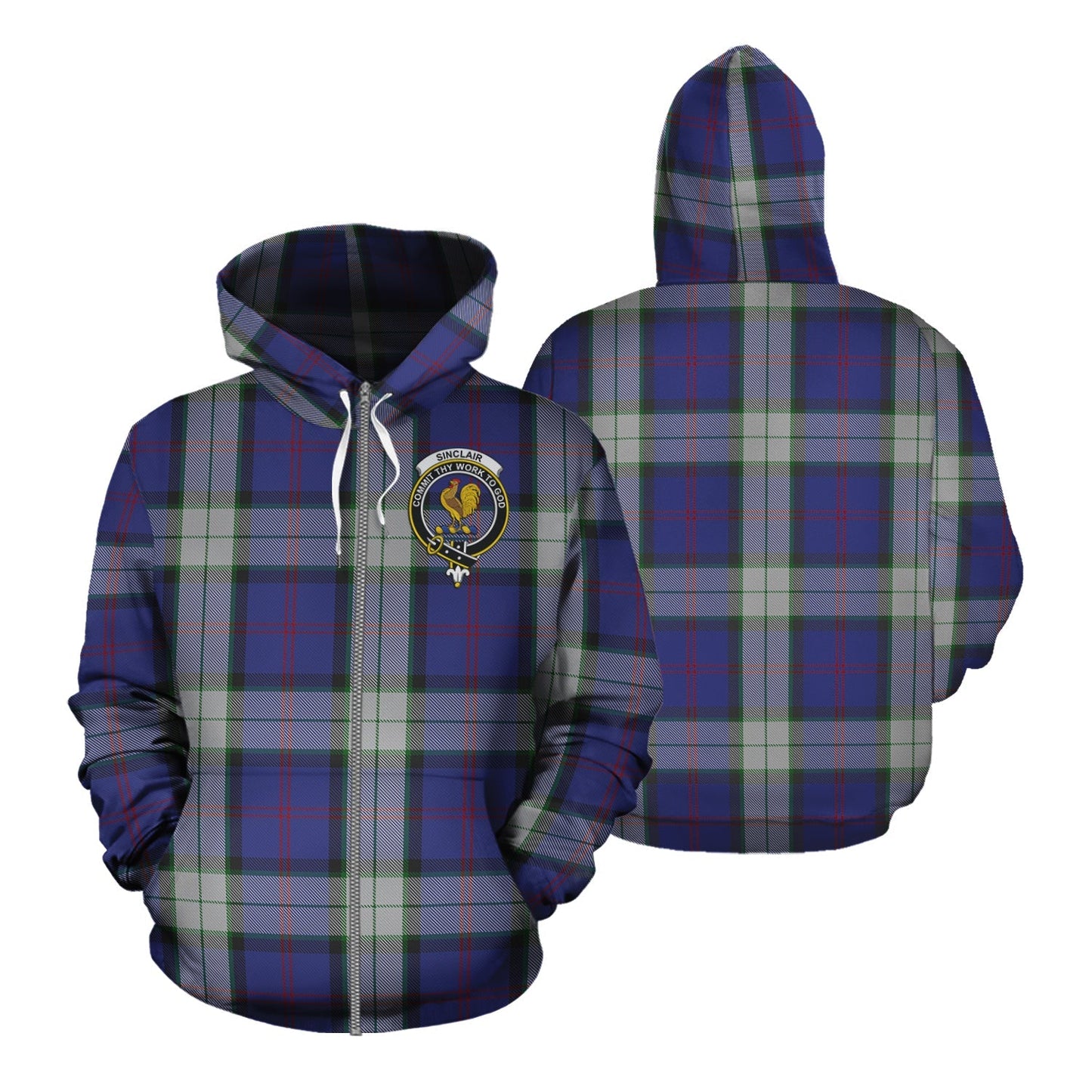 Printivon Sinclair Dress Tartan Hoodie