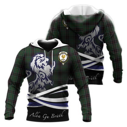 Printivon Sinclair Hunting Tartan Scottish Lion Hoodie