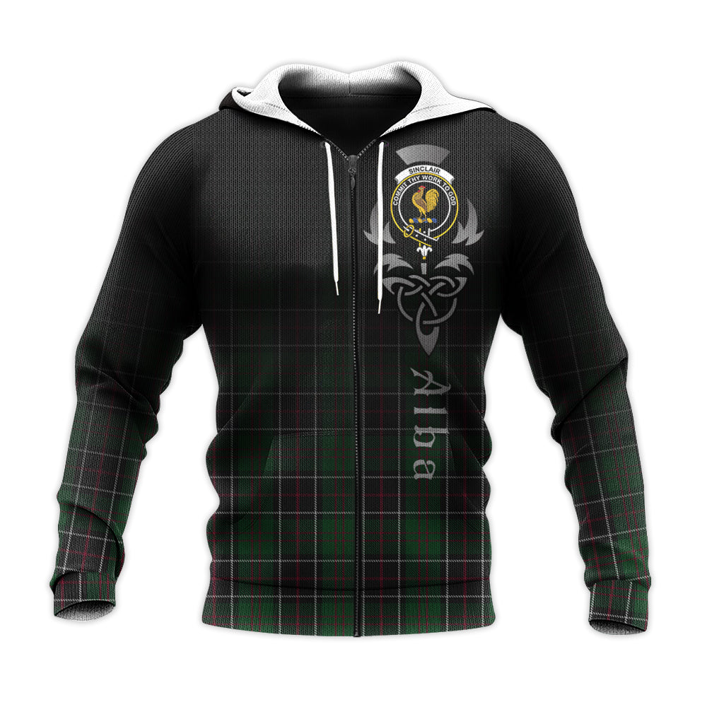 Printivon Sinclair Hunting Tartan Crest Alba Celtic Hoodie