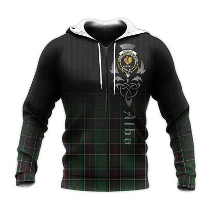 Printivon Sinclair Hunting Tartan Crest Alba Celtic Hoodie