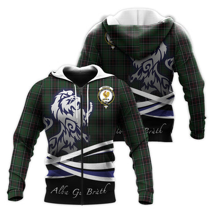 Printivon Sinclair Hunting Tartan Scottish Lion Hoodie