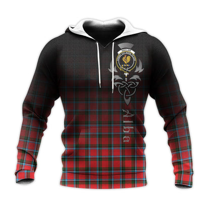 Printivon Sinclair Modern Tartan Crest Alba Celtic Hoodie