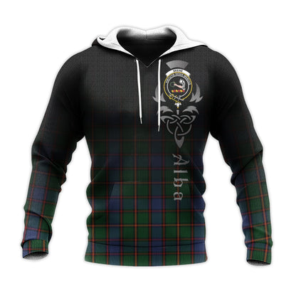 Printivon Skene Tartan Crest Alba Celtic Hoodie