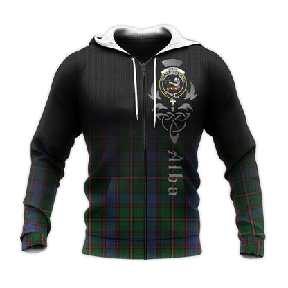 Printivon Skene Tartan Crest Alba Celtic Hoodie