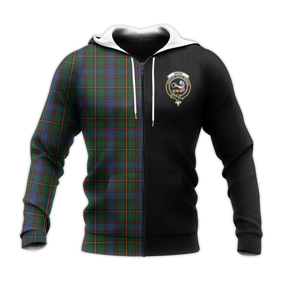 Printivon Skene Tartan Personalize Half Hoodie