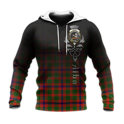 Printivon Skene Modern Tartan Crest Alba Celtic Hoodie