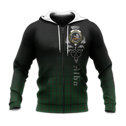 Printivon Skene Or Tribe Of Mar Tartan Crest Alba Celtic Hoodie