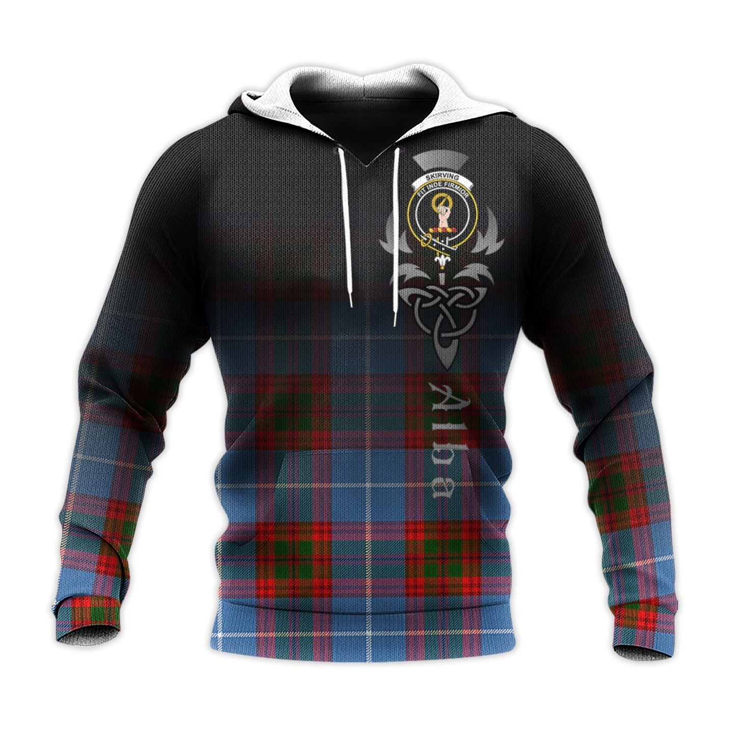 Printivon Skirving Tartan Crest Alba Celtic Hoodie