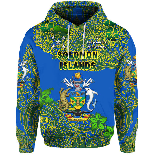 Solomon Islands Hoodie 43rd Independence Anniversary Unique Vibes