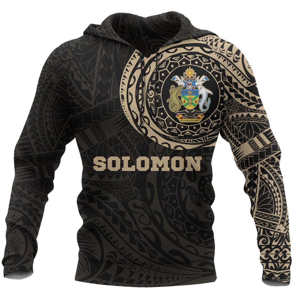 Solomon Hoodie Solomon Coat Of Arms Polynesian Tattoo Style A7