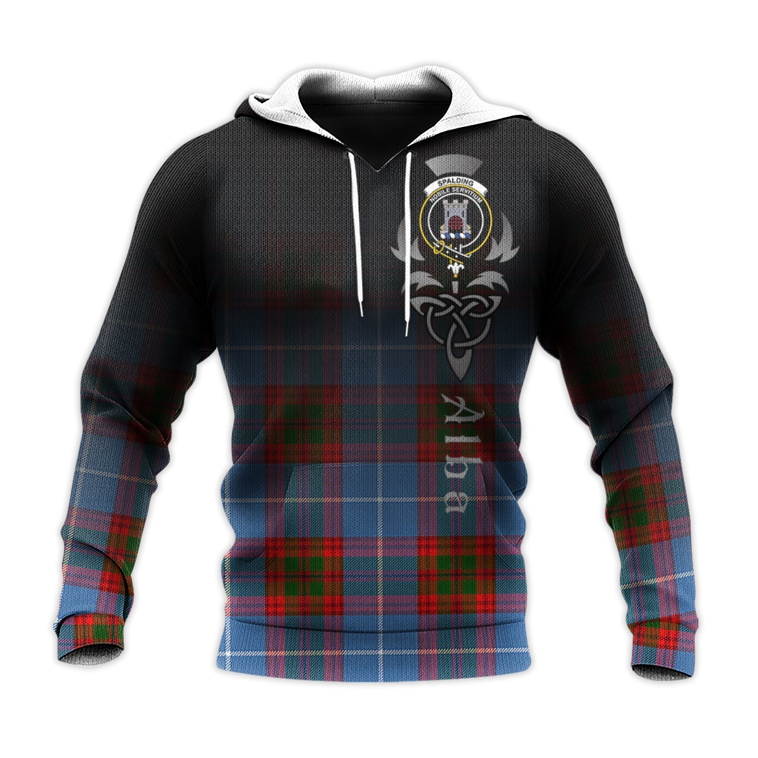 Printivon Spalding Tartan Crest Alba Celtic Hoodie