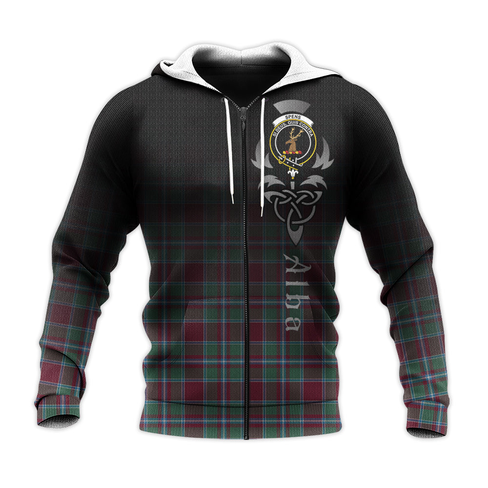 Printivon Spens Spence Tartan Crest Alba Celtic Hoodie