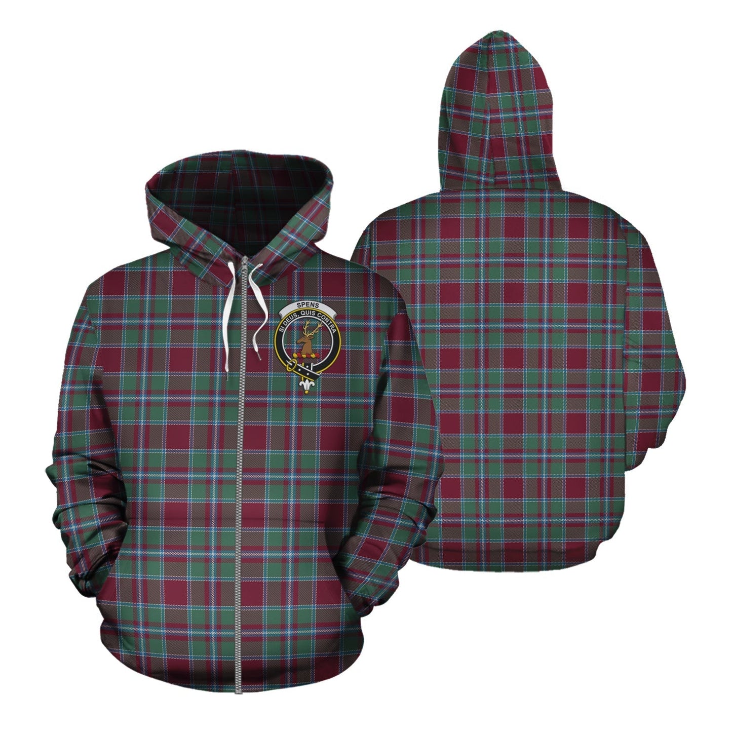 Printivon Spens Spence Tartan Hoodie