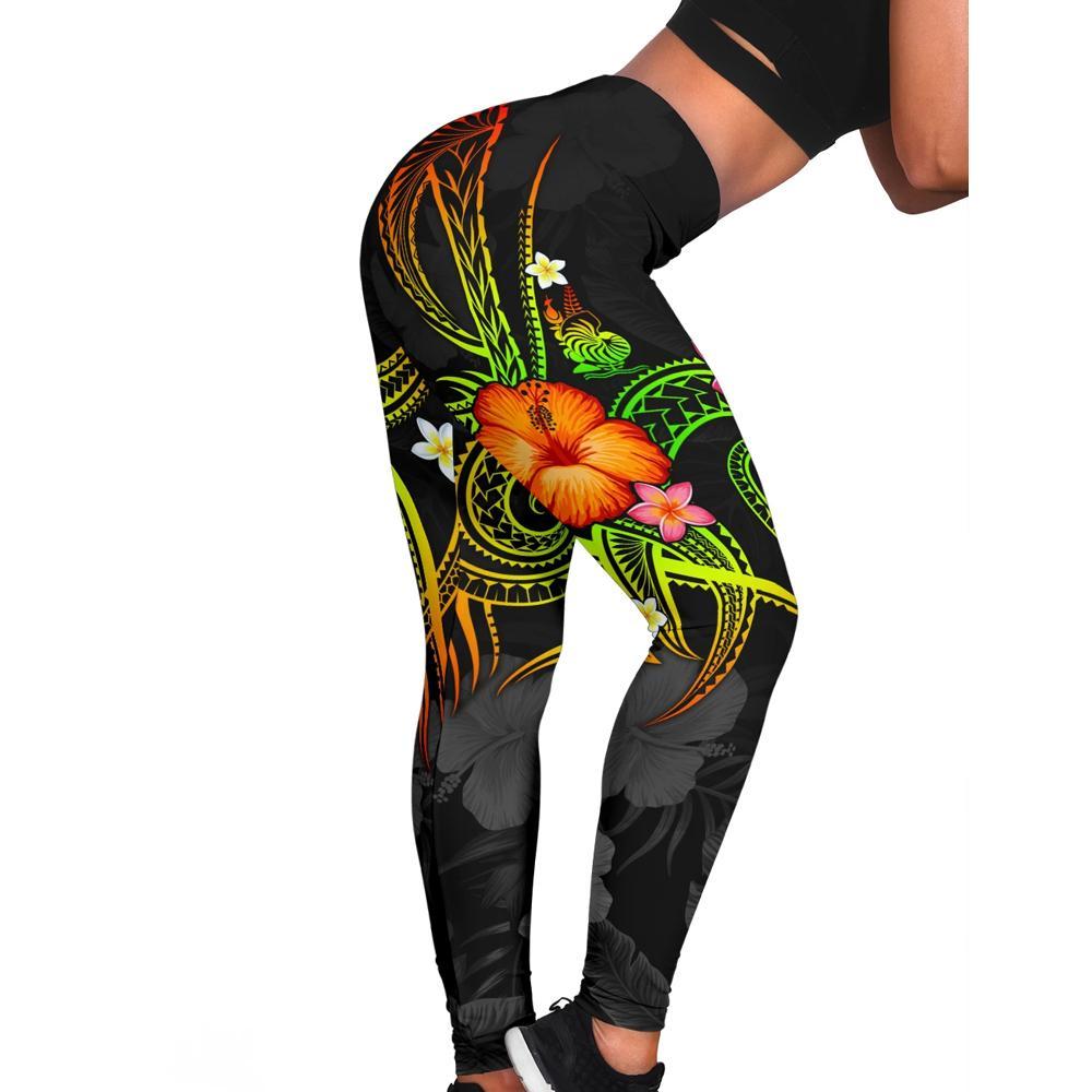 New Caledonia Polynesian Leggings - Legend of New Caledonia Reggae
