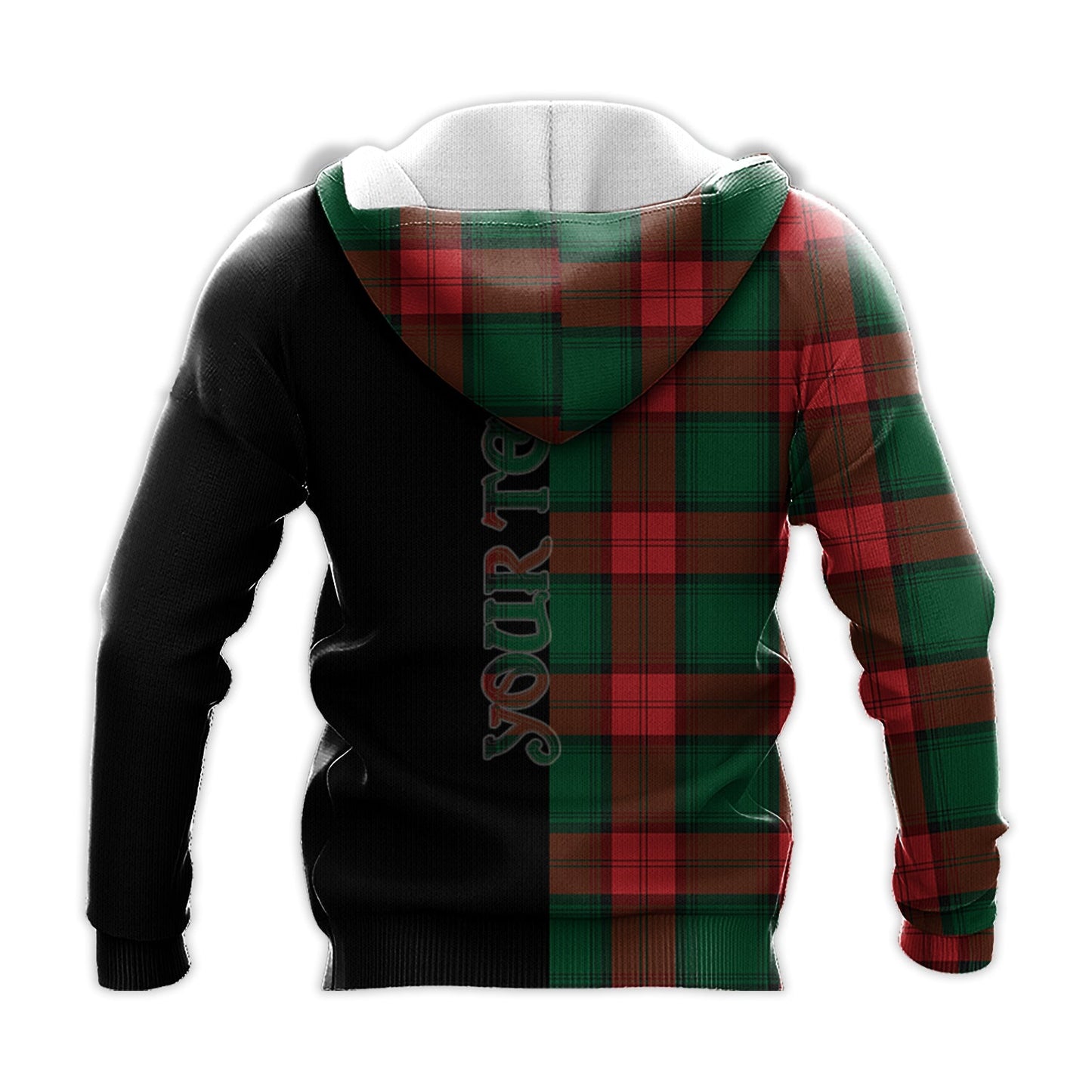 Printivon Stewart Atholl Modern Tartan Personalize Half Hoodie