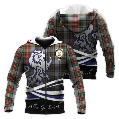 Printivon Stewart Dress Tartan Scottish Lion Hoodie