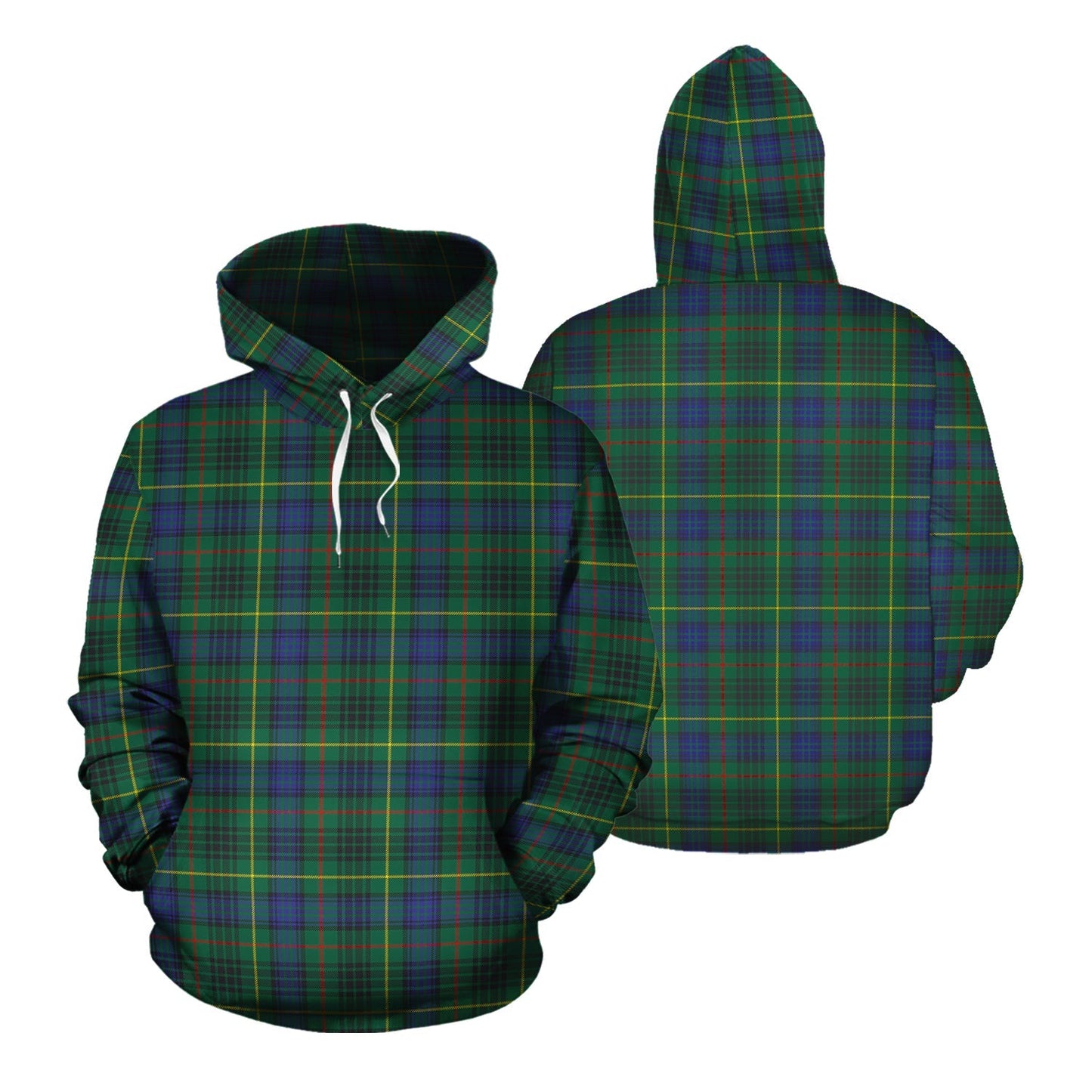 Printivon Stewart Hunting Modern Tartan Hoodie