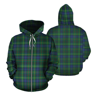 Printivon Stewart Hunting Modern Tartan Hoodie
