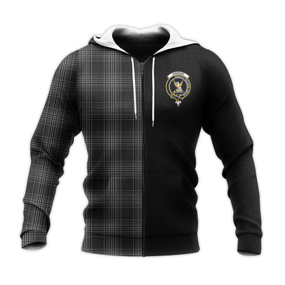 Printivon Stewart Mourning Tartan Personalize Half Hoodie