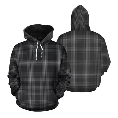 Printivon Stewart Mourning Tartan Hoodie
