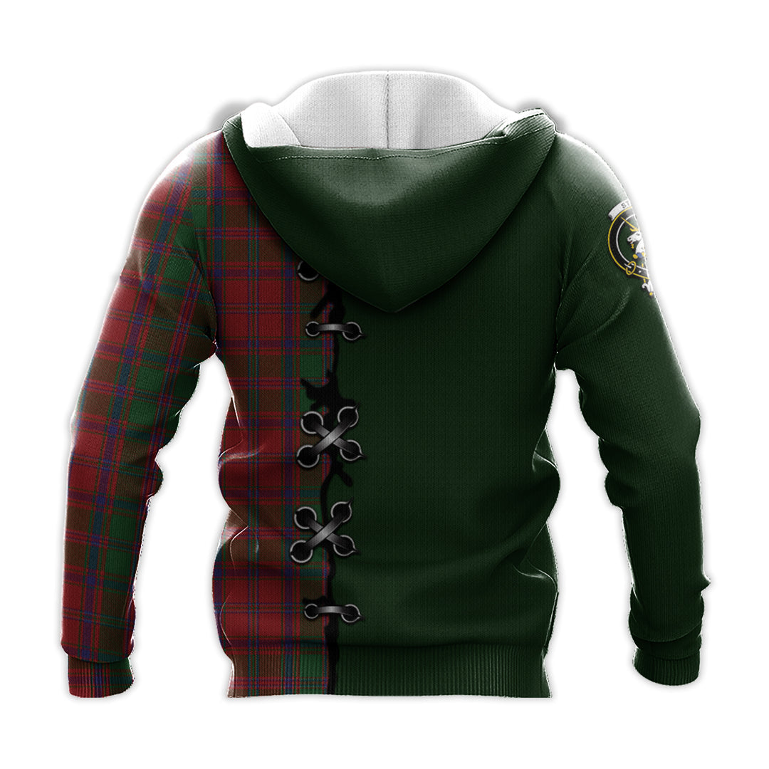Printivon Stewart Of Appin Tartan Hoodie Lion Rampant And Celtic Thistle Style