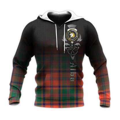 Printivon Stewart Of Appin Ancient Tartan Crest Alba Celtic Hoodie