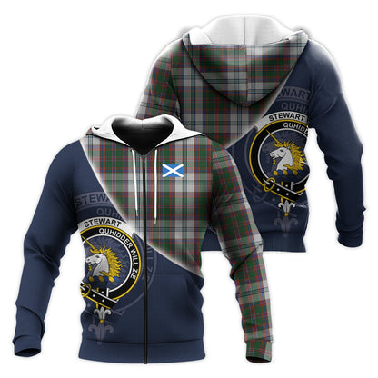 Printivon Stewart Of Appin Dress Tartan Scottish Crest Hoodie