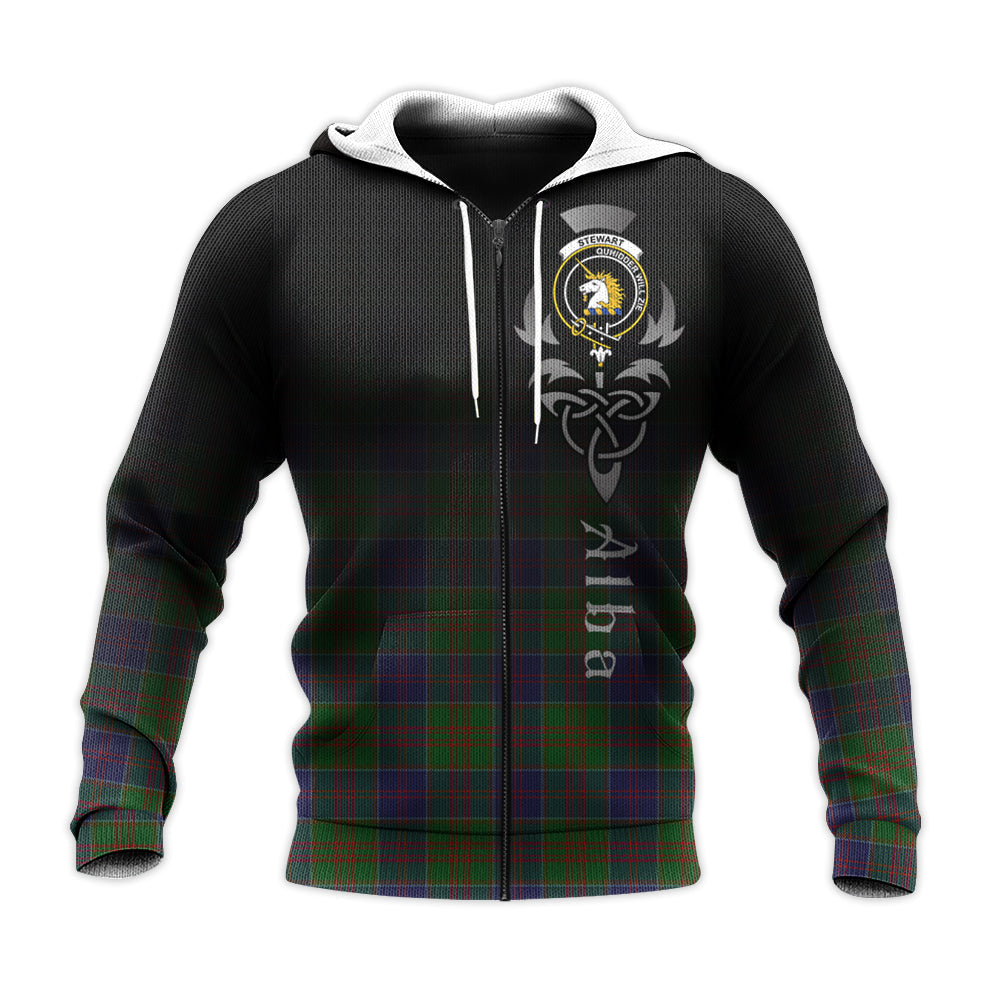 Printivon Stewart Of Appin Hunting Tartan Crest Alba Celtic Hoodie