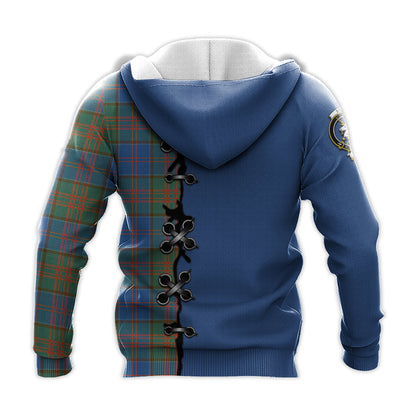 Printivon Stewart Of Appin Hunting Ancient Tartan Hoodie Lion Rampant And Celtic Thistle Style