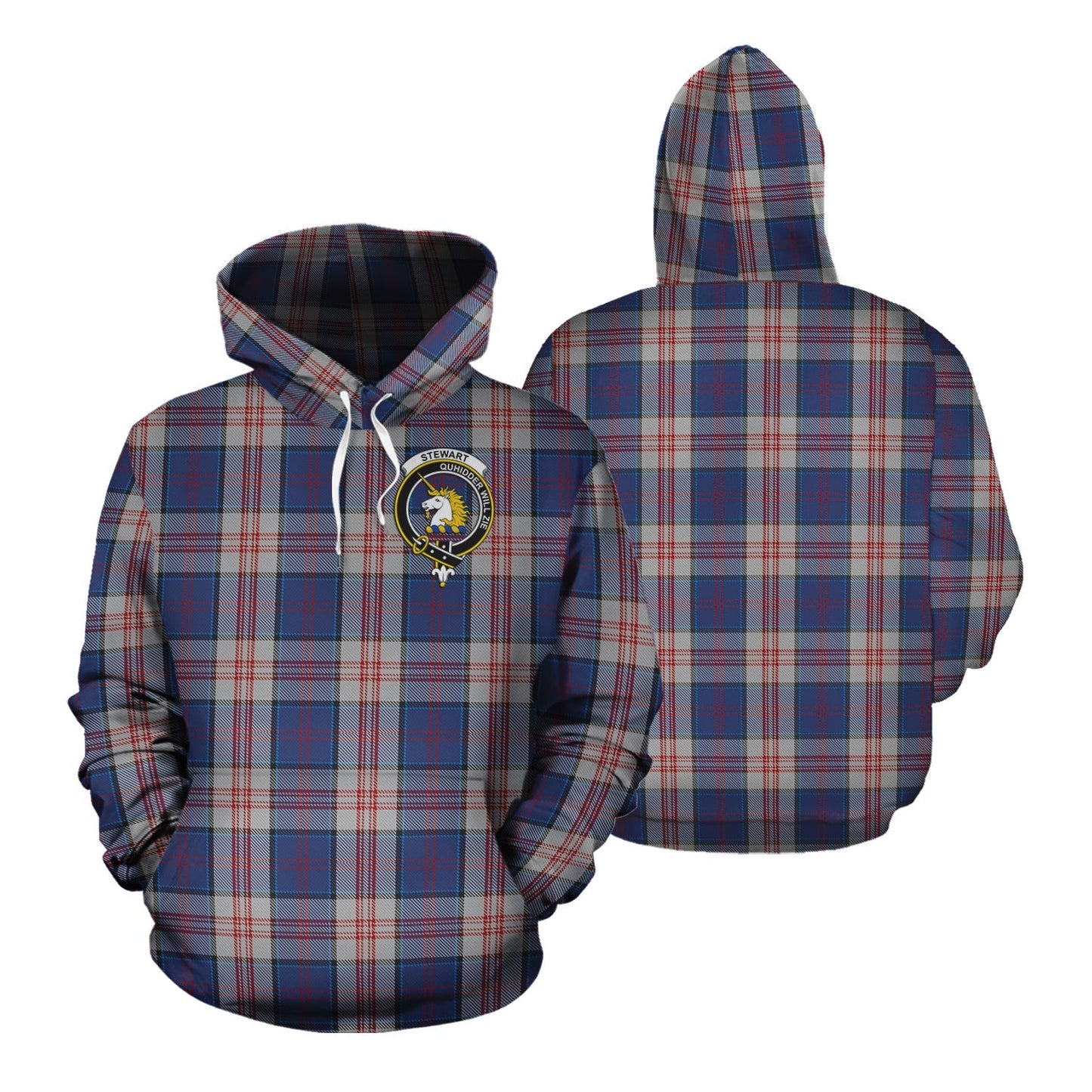 Printivon Stewart Of Appin Hunting Dress Tartan Hoodie
