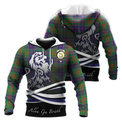 Printivon Stewart Of Appin Hunting Modern Tartan Scottish Lion Hoodie