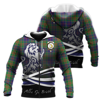 Printivon Stewart Of Appin Hunting Modern Tartan Scottish Lion Hoodie