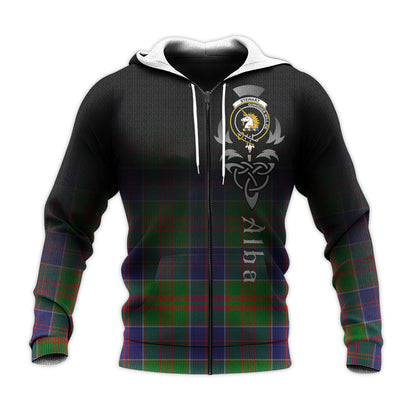 Printivon Stewart Of Appin Hunting Modern Tartan Crest Alba Celtic Hoodie