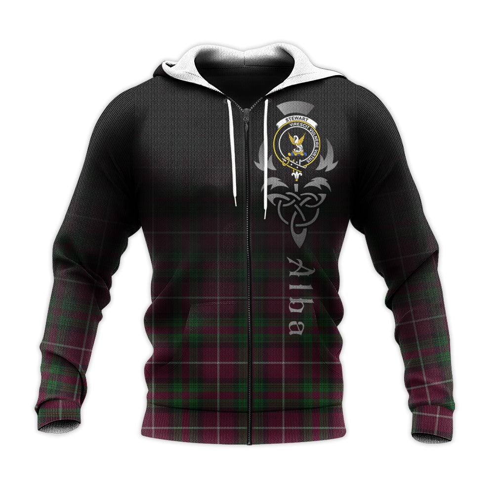 Printivon Stewart Of Bute Hunting Tartan Crest Alba Celtic Hoodie