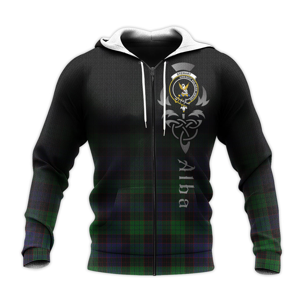 Printivon Stewart Old Tartan Crest Alba Celtic Hoodie