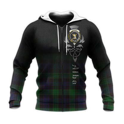 Printivon Stewart Old Tartan Crest Alba Celtic Hoodie