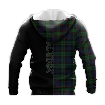 Printivon Stewart Old Tartan Personalize Half Hoodie