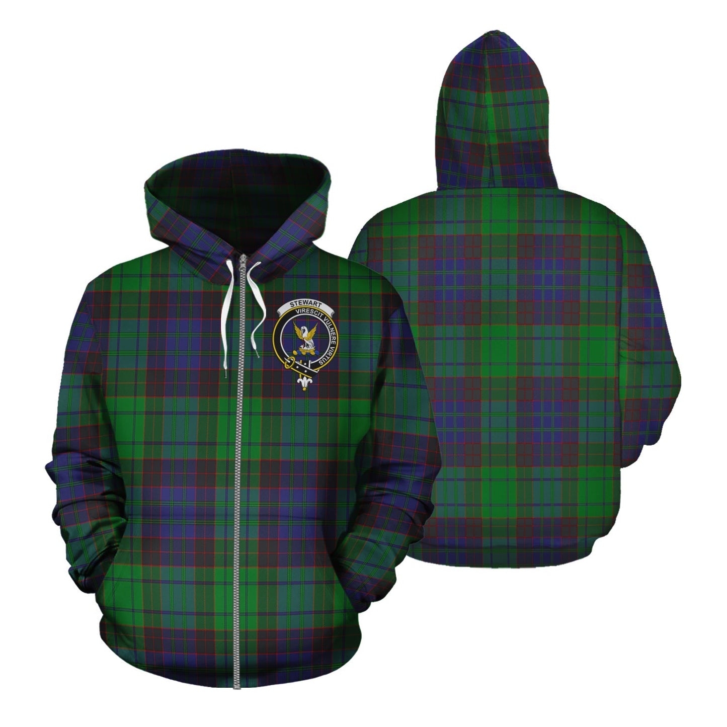 Printivon Stewart Old Modern Tartan Hoodie