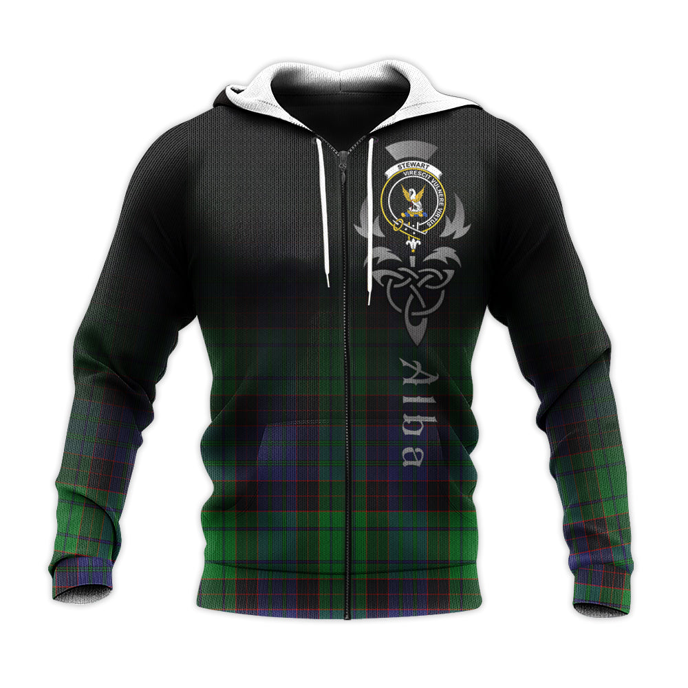 Printivon Stewart Old Modern Tartan Crest Alba Celtic Hoodie
