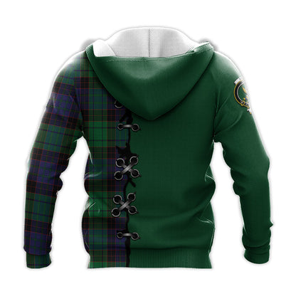 Printivon Stewart Old Modern Tartan Hoodie Lion Rampant And Celtic Thistle Style
