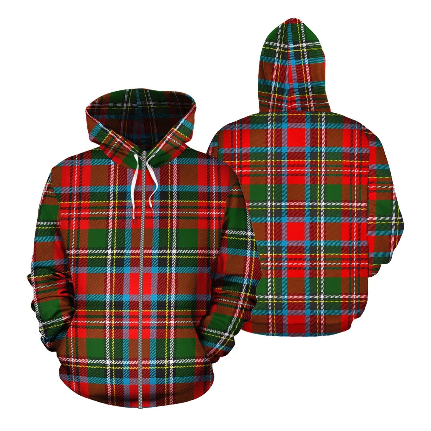 Printivon Stewart Royal Tartan Hoodie
