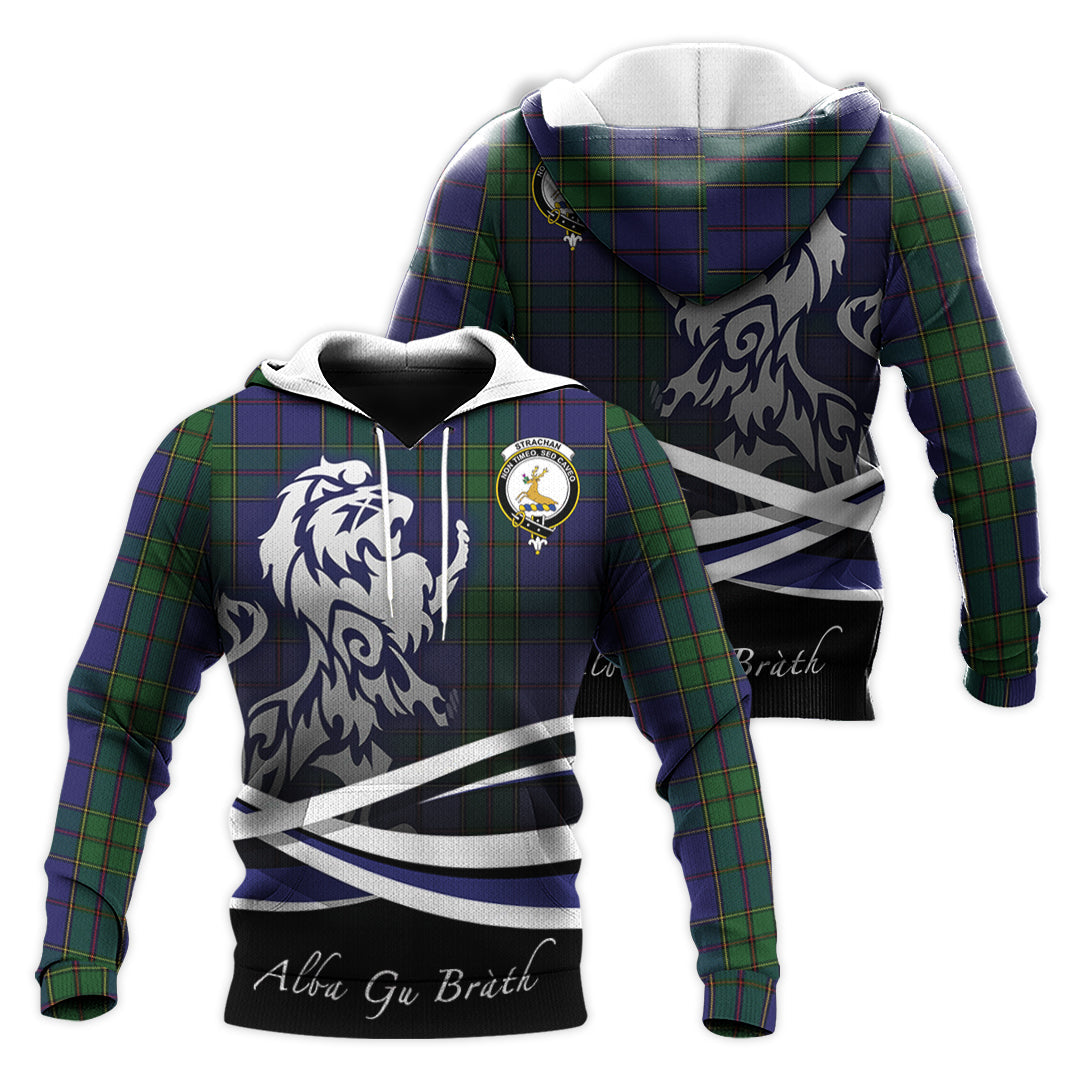 Printivon Strachan Tartan Scottish Lion Hoodie