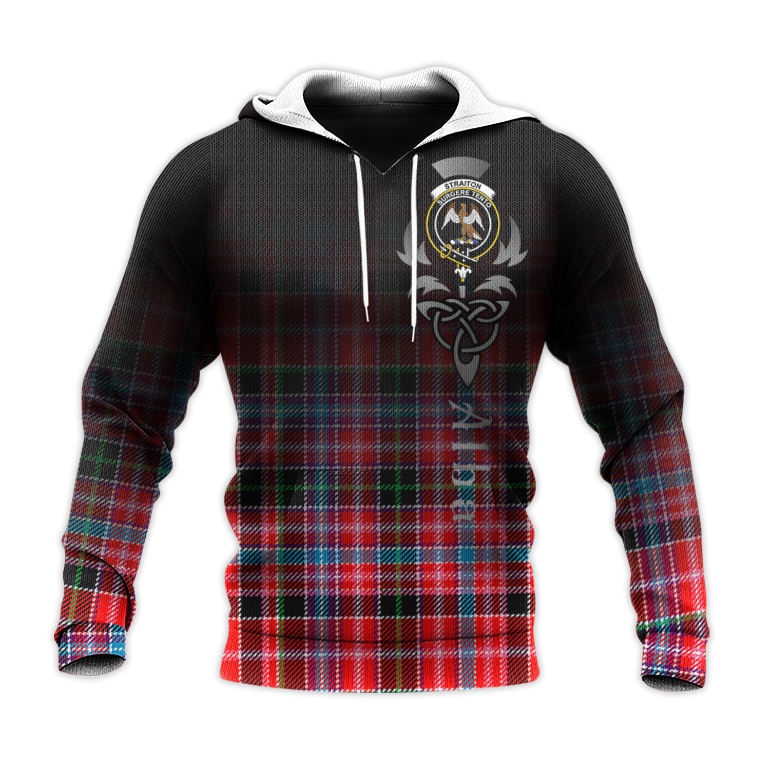 Printivon Straiton Tartan Crest Alba Celtic Hoodie