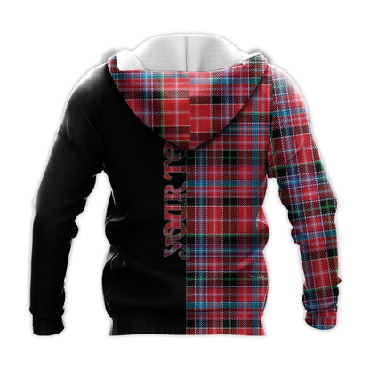 Printivon Straiton Tartan Personalize Half Hoodie